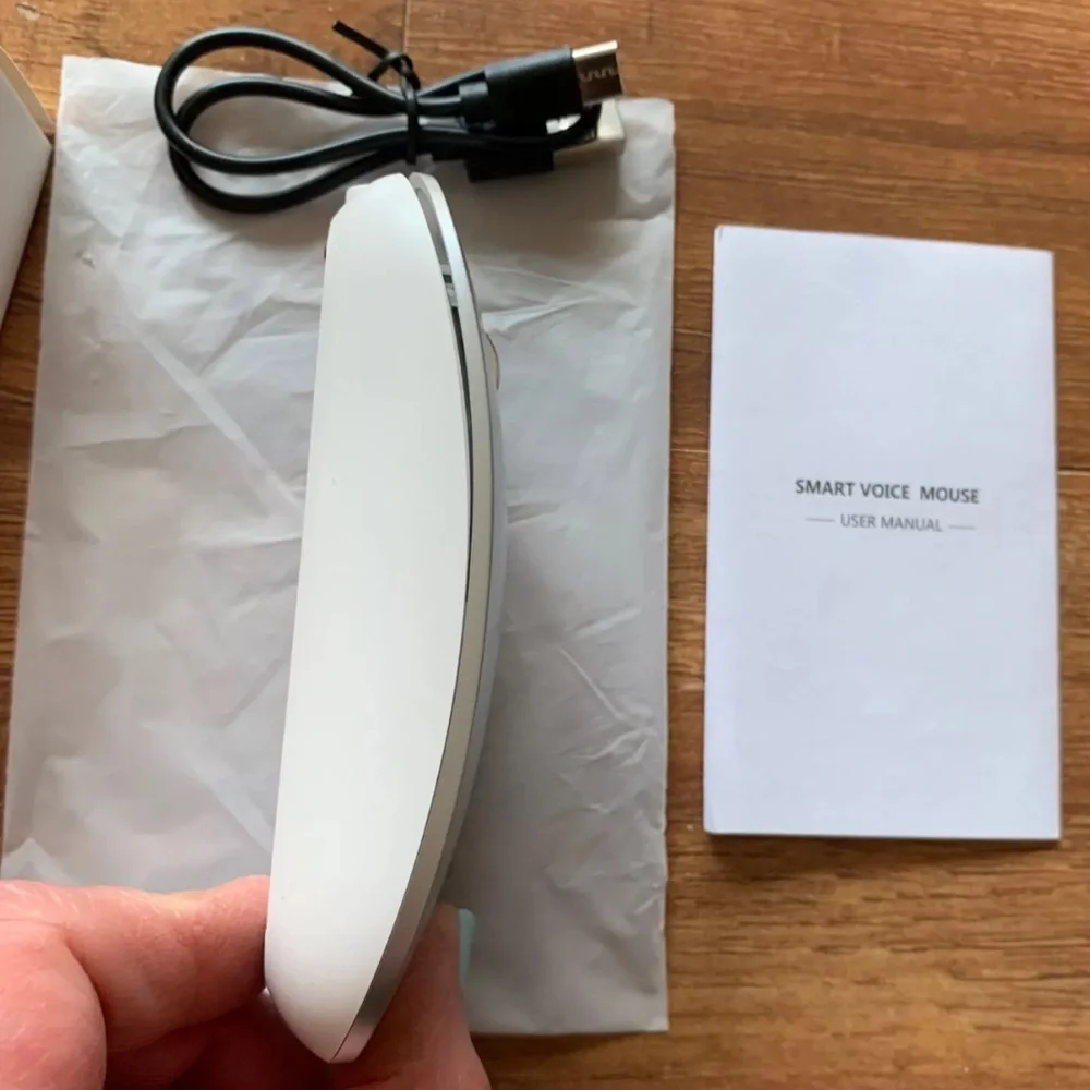 Wireless Rechargeable Intelligent Mouse 2.4G Wireless Ergonomic AI Voice Mouse